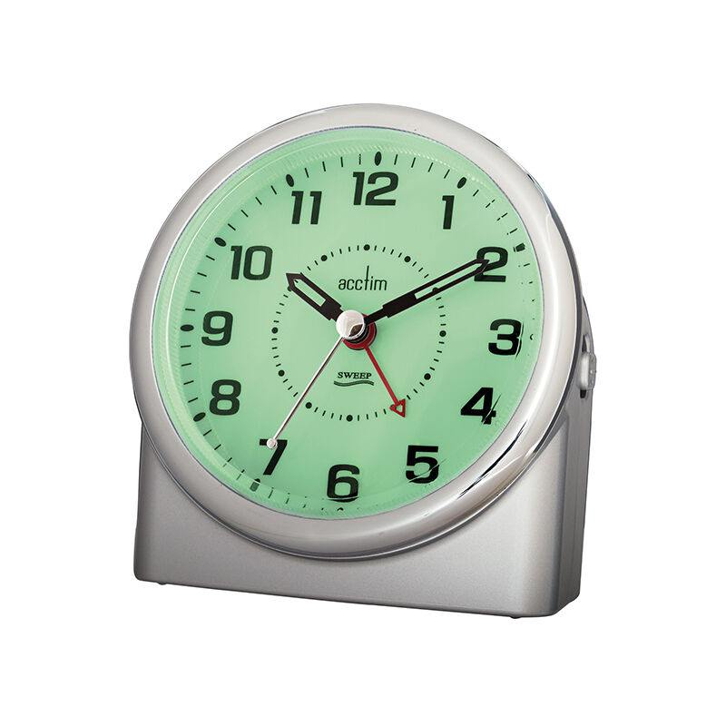 Image of Central Alarm Clock Silver - Acctim