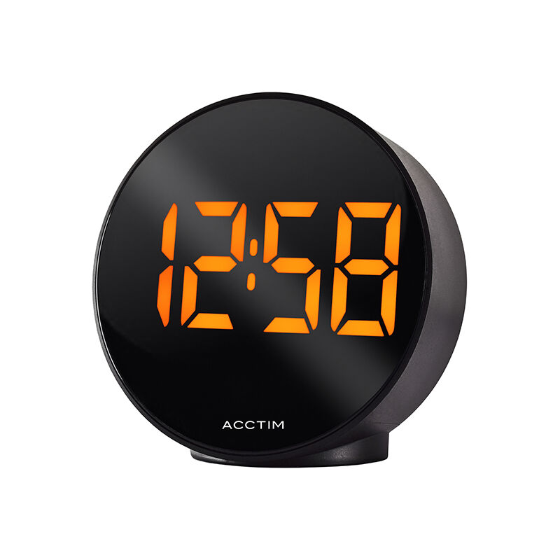 Image of Circulo Alarm Clock Black - Acctim