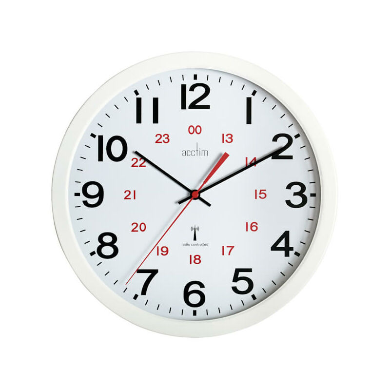 Image of Controller White Clock - Acctim