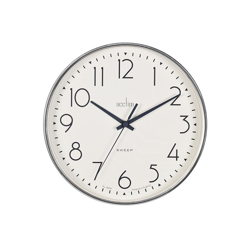Image of Acctim - Earl Sweep Wall Clock Chrome 22567