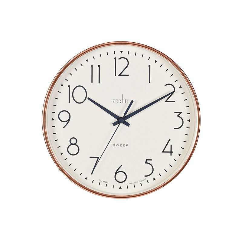 Image of Acctim - Earl Sweep Wall Clock Copper 22568