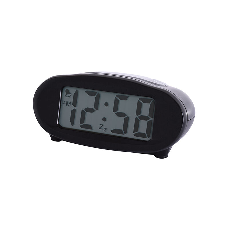 Image of Eclipse Alarm Clock Black - Acctim