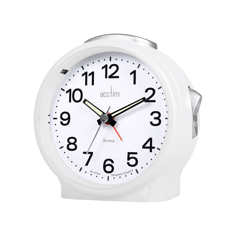 Image of Elsie Alarm Clock White - Acctim