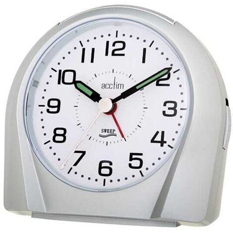 Acctim Europa Alarm Clock Silver