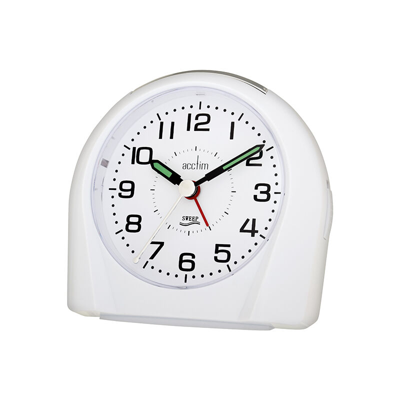 Image of Europa Alarm Clock White - Acctim