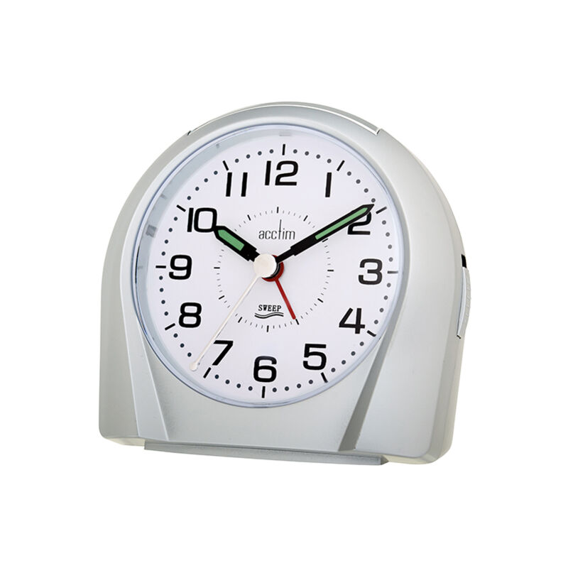 Image of Europa Alarm Clock Silver - Acctim