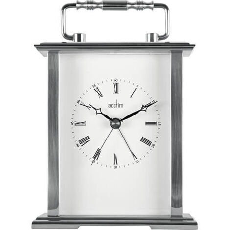 Acctim Gainsborough Mantel Clock Silver