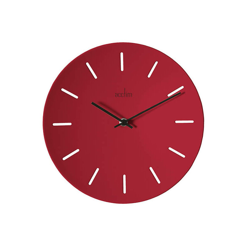 Image of Majken Wall Clock Red - Acctim