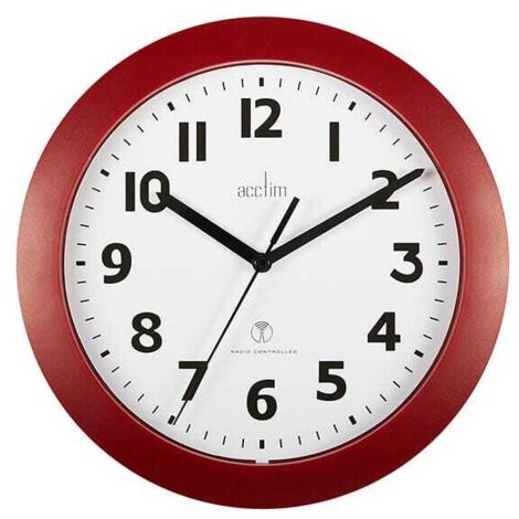 Acctim Parona Wall Clock Red