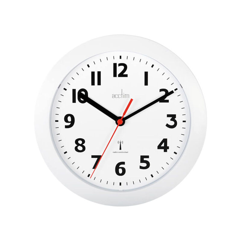 Image of Parona White Clock - Acctim