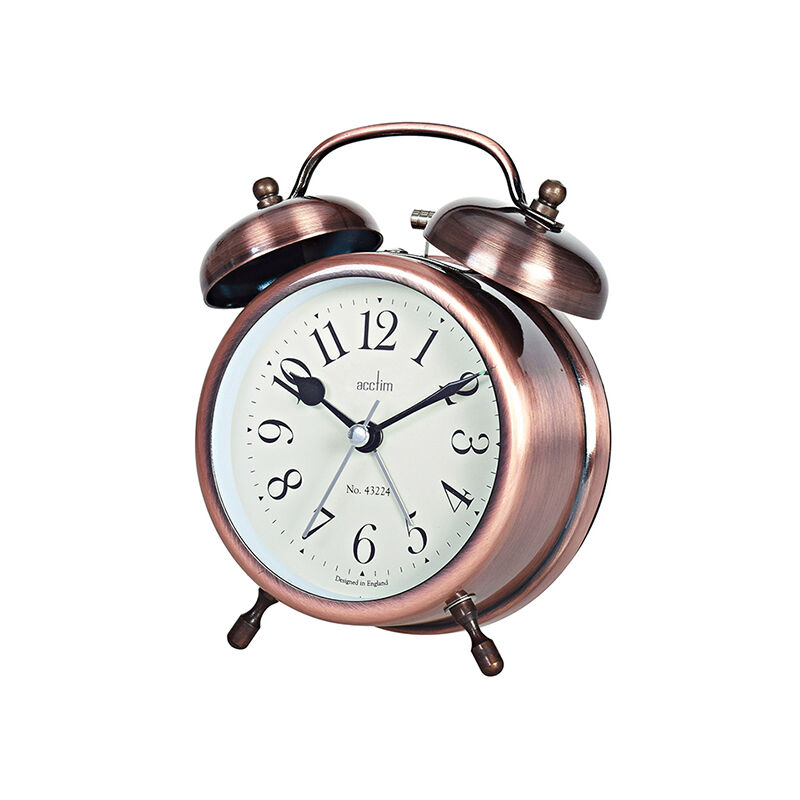 Image of Pembridge Quartz Double Bell Alarm Clock 14628 - Acctim