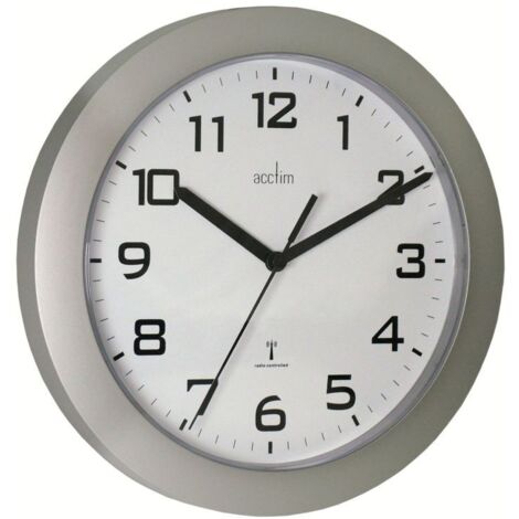 Acctim Peron Wall Clock Silver