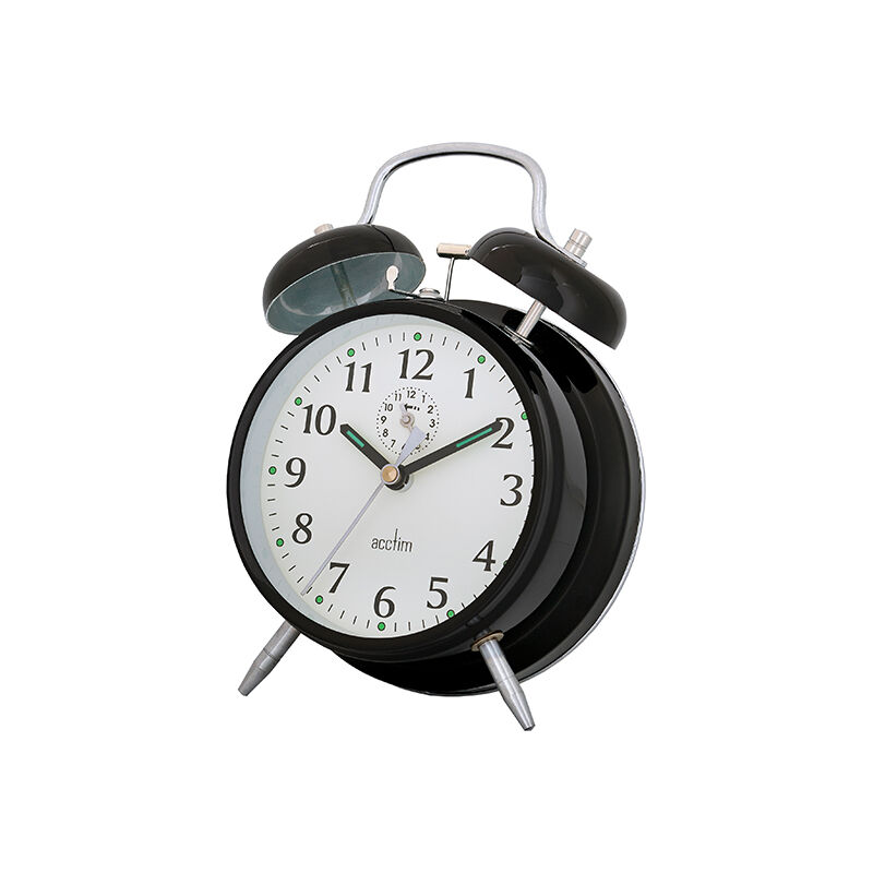 Image of Saxon Alarm Clock Black - Acctim