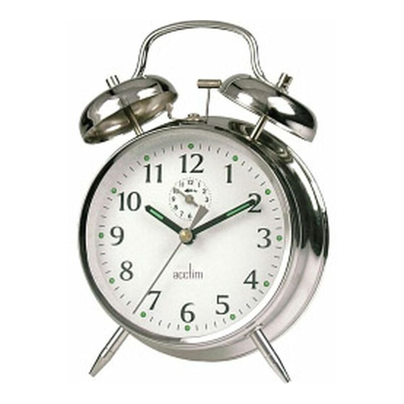 Acctim - Saxon Bell Alarm Clock Chrome - 12627