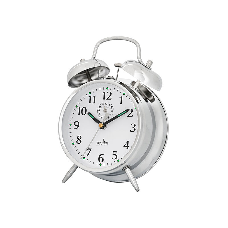 Image of Saxon Alarm Clock Chrome - Acctim