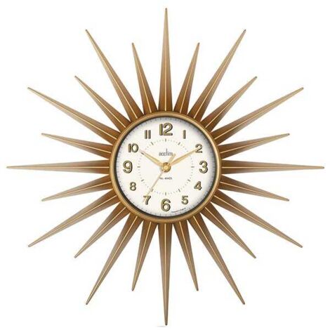 Acctim Stella Wall Clock Sprayed Gold