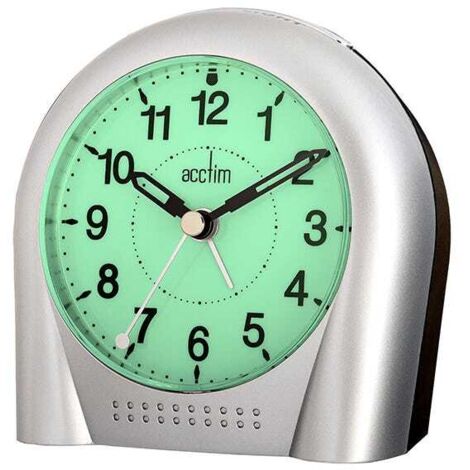 Acctim Sweeper Alarm Clock Silver