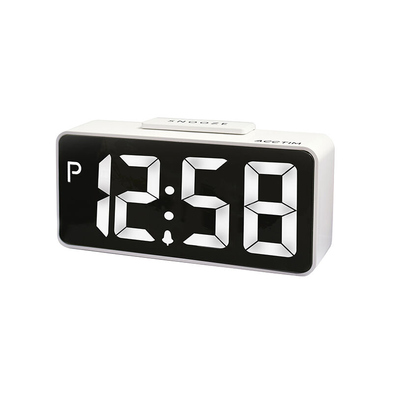 Image of Talos Alarm Clock White - Acctim
