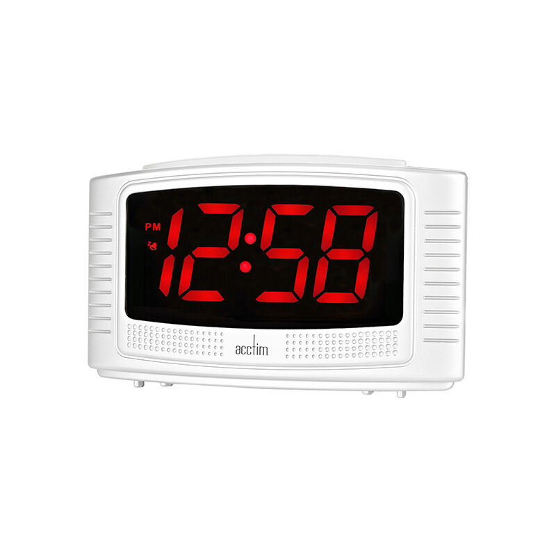 Vian Alarm Clock White - Acctim