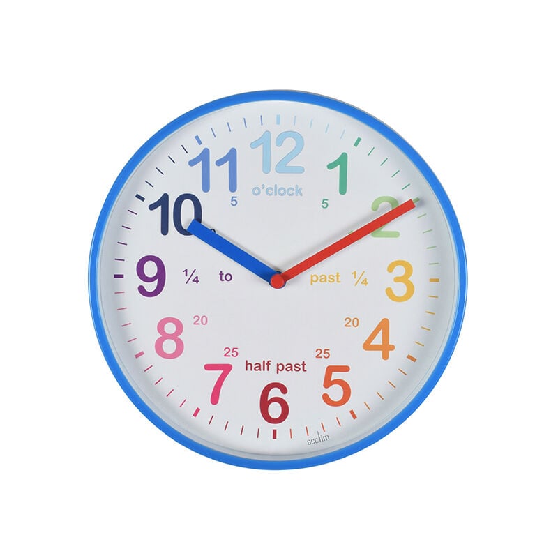 Image of Acctim - Wickford Kids Wall Clock Blue