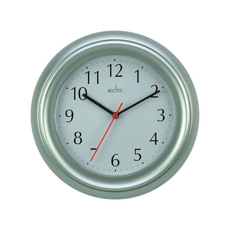 Image of Acctim - Wycombe Wall Clock Silver/ Grey 21417