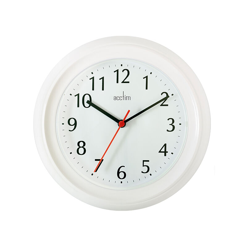 Image of Wycombe Wall Clock White - Acctim