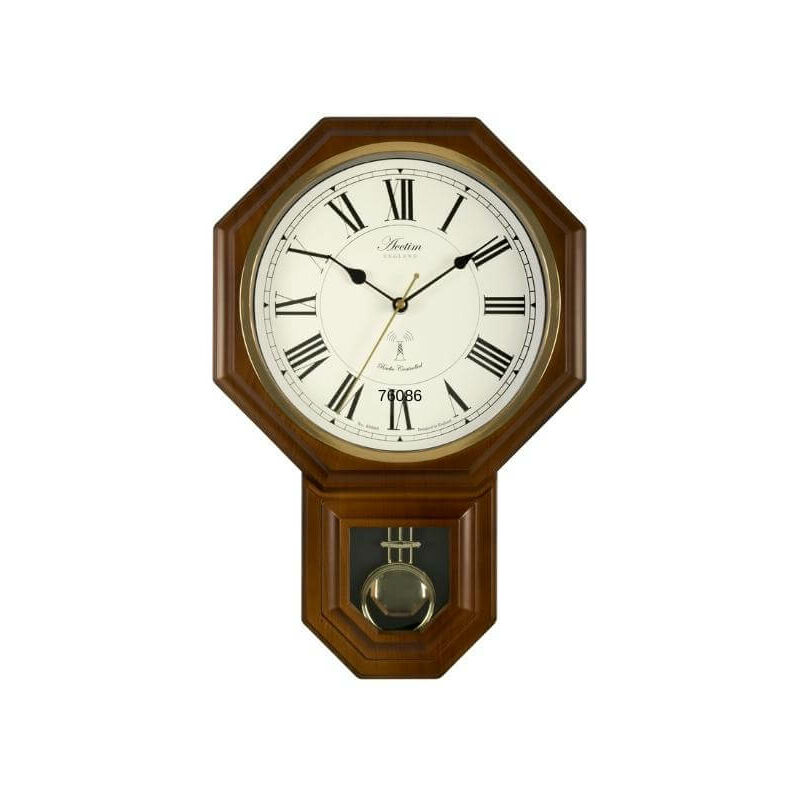 Image of Yarnton Dark Wood Clock - Acctim