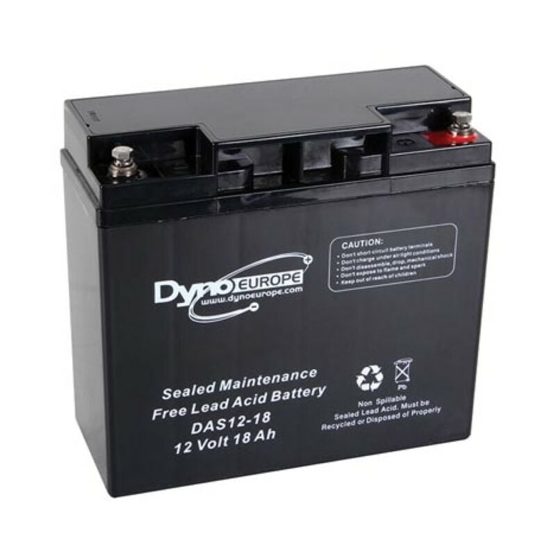 Dyno Europe - accu acide-plomb 12 v - 18 Ah 180 x 76 x 167 mm