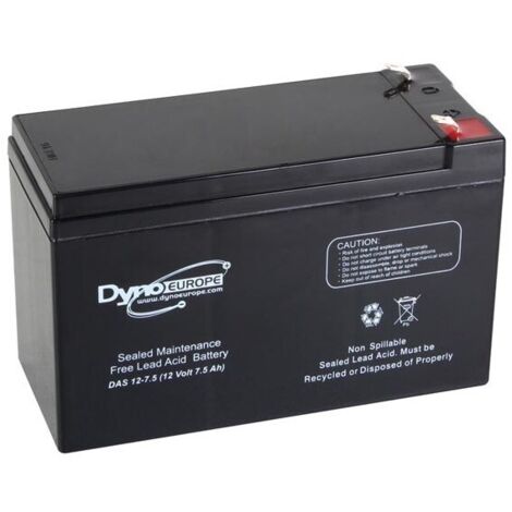 Accu acide-plomb 12v-7,5ah 151x65x99mm