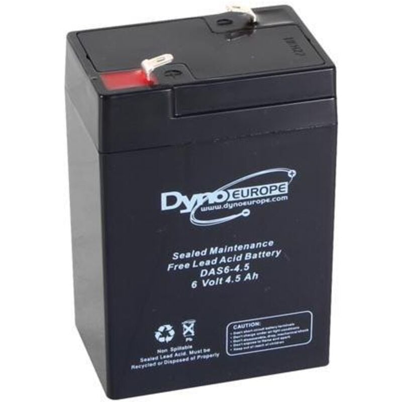 Perel - Dyno Europe accu acide-plomb 6 v - 4.5 Ah 70 x 48 x 106 mm
