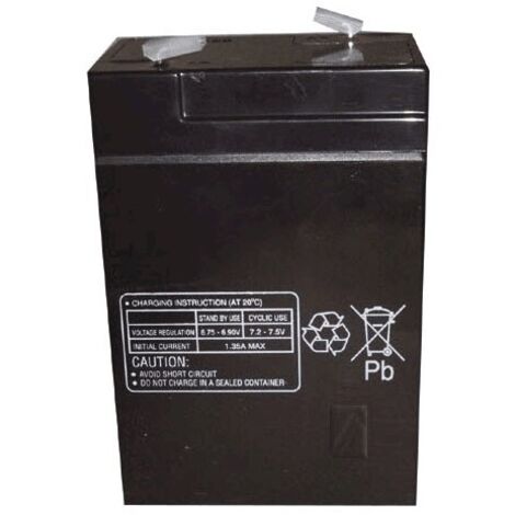 ACCU AU PLOMB 6 V 4.5 AH 70 X 48 X 120 M POUR TV AUDIO  TELEPHONIE - FG10451