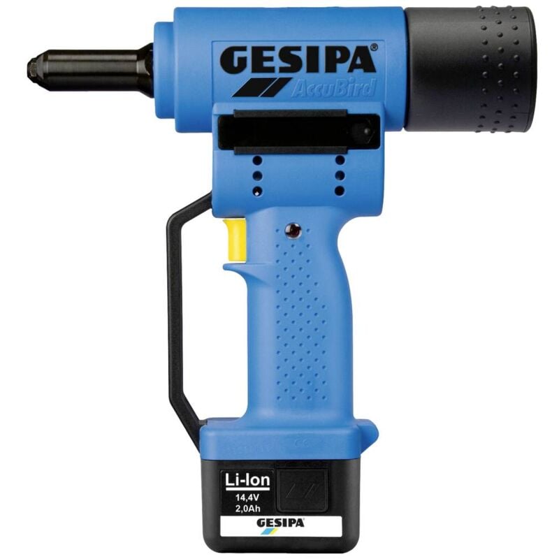Gesipa - Pistolet à riveter sans fil AccuBird 1434898 14.4 v 2 Ah Li-Ion + batterie, + chargeur, + mallette D003872