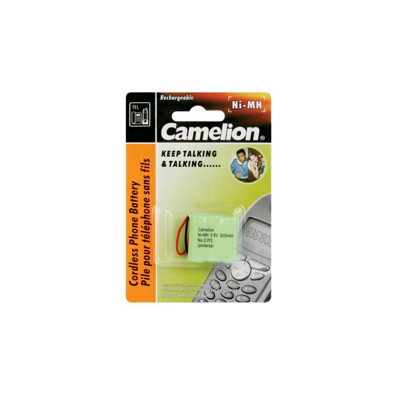Camelion - Accu nimh pour telephone sans fil 3.6V-300mAh (fiche universelle) (T3004C)