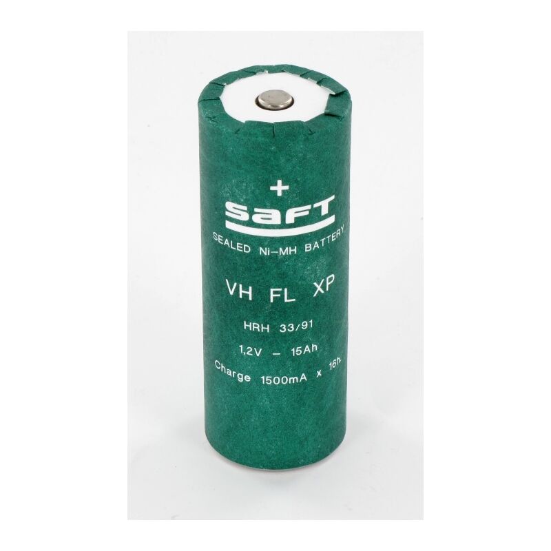Exalium Premium - Accu Saft NiMh vh fl xp 1.2V 15Ah hrh 33/91 791653 cosses à souder opposées