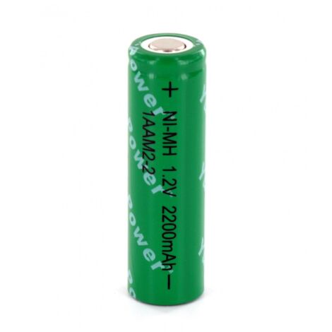 Accu Yuasa AA 1.2V 2.2Ah NiMh 1AAM2-2 + cosses à souder opposées