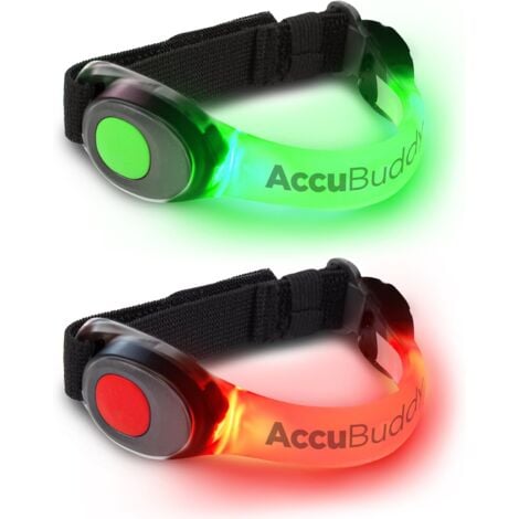 QIEDIE AccuBuddy LED-Armband – Superhelles Jogging- und Sicherheitslicht für alle Outdoor-Sportarten