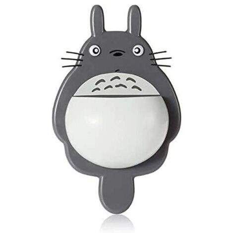 Accueil Salle de bain Totoro Brosse à dents Porte-dentifrice, Supports de rangement à ventouse et supports muraux Étagères de salle de bain (B)