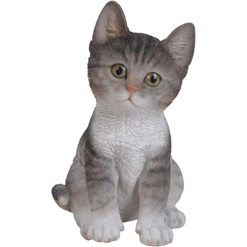 Vivid Arts - Chaton en résine 20 cm Kitten - Gris