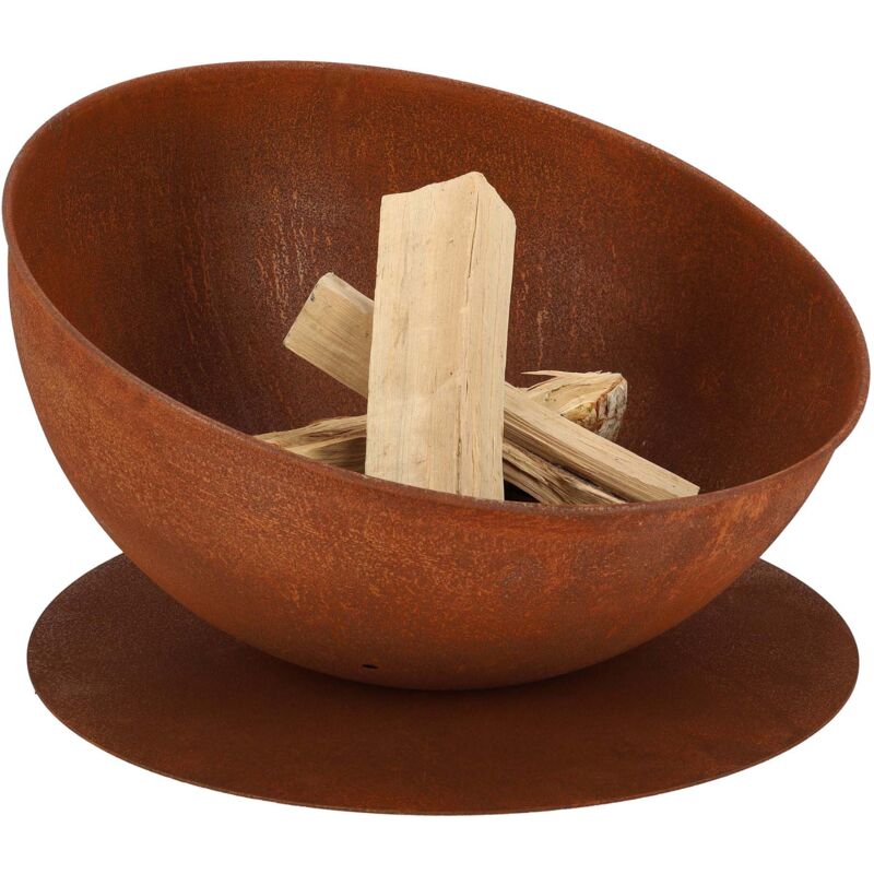 Esschert Design - Braséro rond incliné sur disque en fer