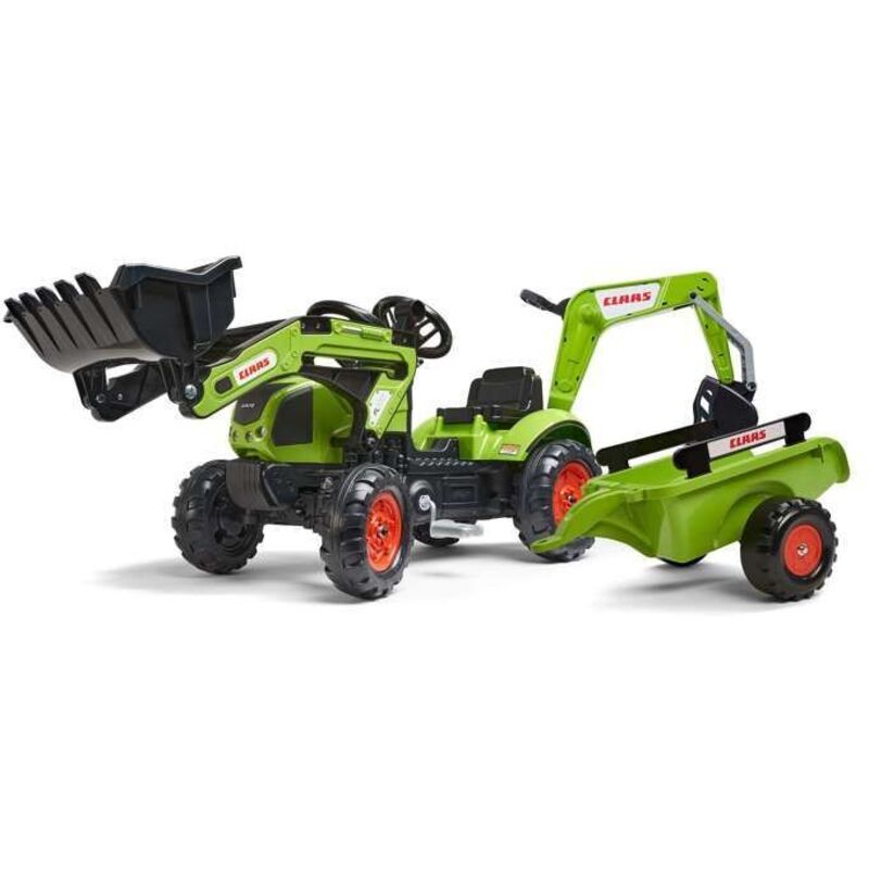 Claas Tractopelle a pedales Arion 410 avec excavatrice - Multicolore