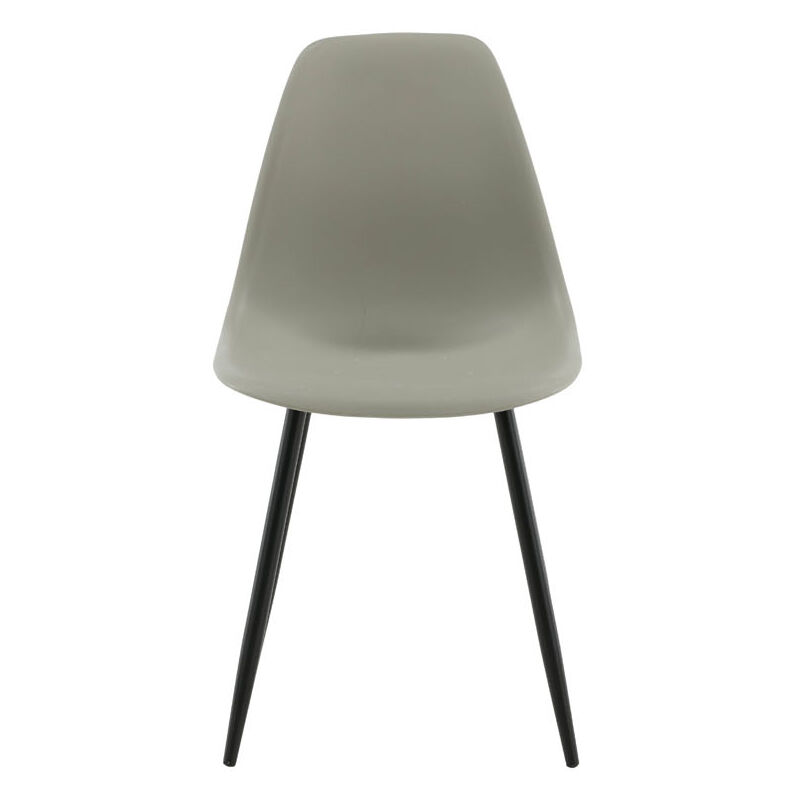 Ebuy24 - Polar Chaise de salle à manger, Chaise coque, gris.