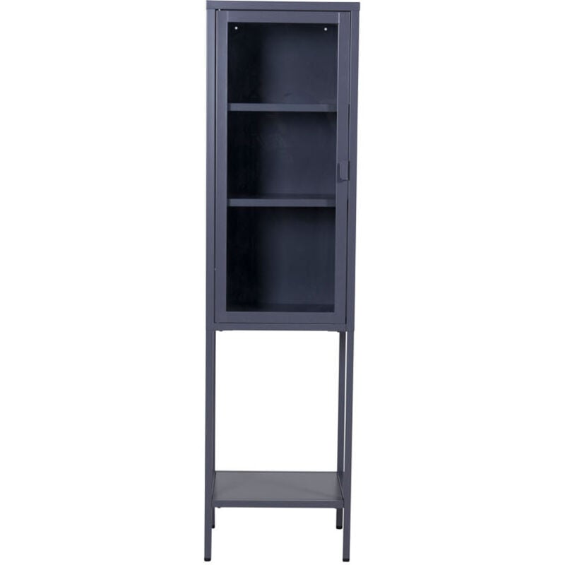 Ebuy24 - Armoire vitrée avec étagère en acier Misha