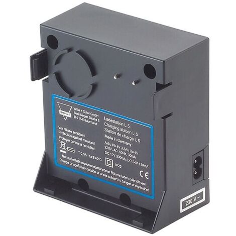 ACCULUX L5 Ladestation, ohne Notlichtfunktion, schwarz - 230 V