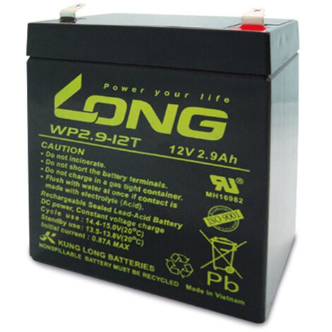 Accumulateur au plomb KUNG LONG WP2.9-12, 12 V-/2,9 Ah