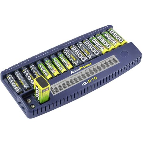 AccuPower IQ216 caricabatterie per batterie NiCd e NiMH