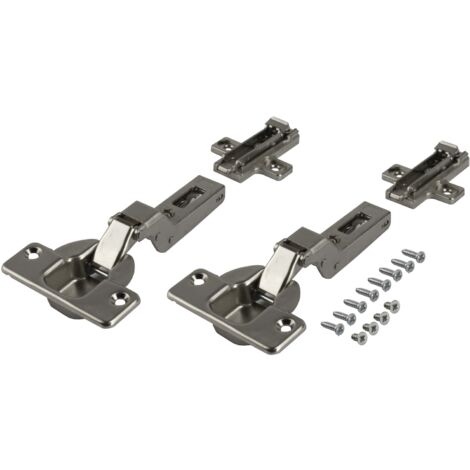Accuride 1432 Scharnier Set - Schiebetürbeschlag für dicke innenliegende Schiebetüren 20,6-31,8mm, Stahl
