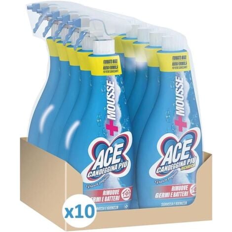 ACE CANDEGGINA PIÙ SET 10 PZ X 800 MLIN SPRAY DA 800 ML FRESCO PROFUMO