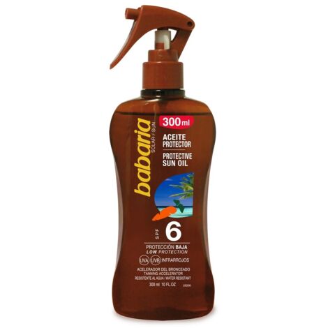 Aceite Bronceador Zanahoria Babaria 300 ml Spf 6