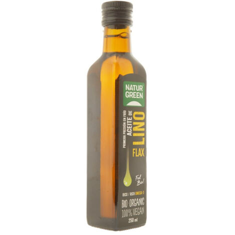 Aceite de lino bio 250ml Naturgreen