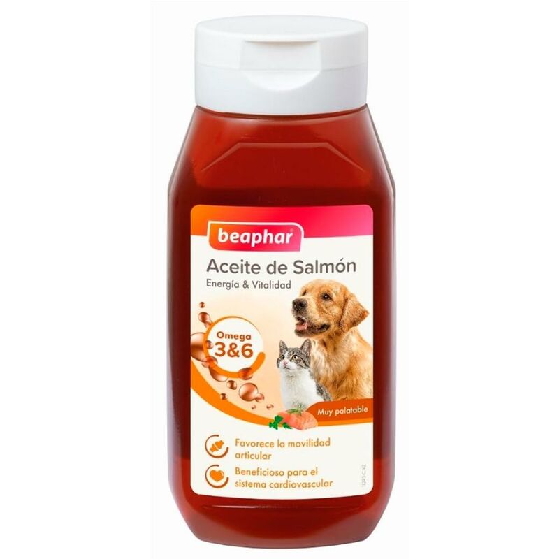 

Aceite De Salmon para Piel Suave y Pelaje Brillante de Mascotas Beaphar - 425 ml